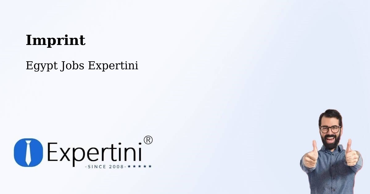 Imprint – Sohag - Egypt Jobs Expertini